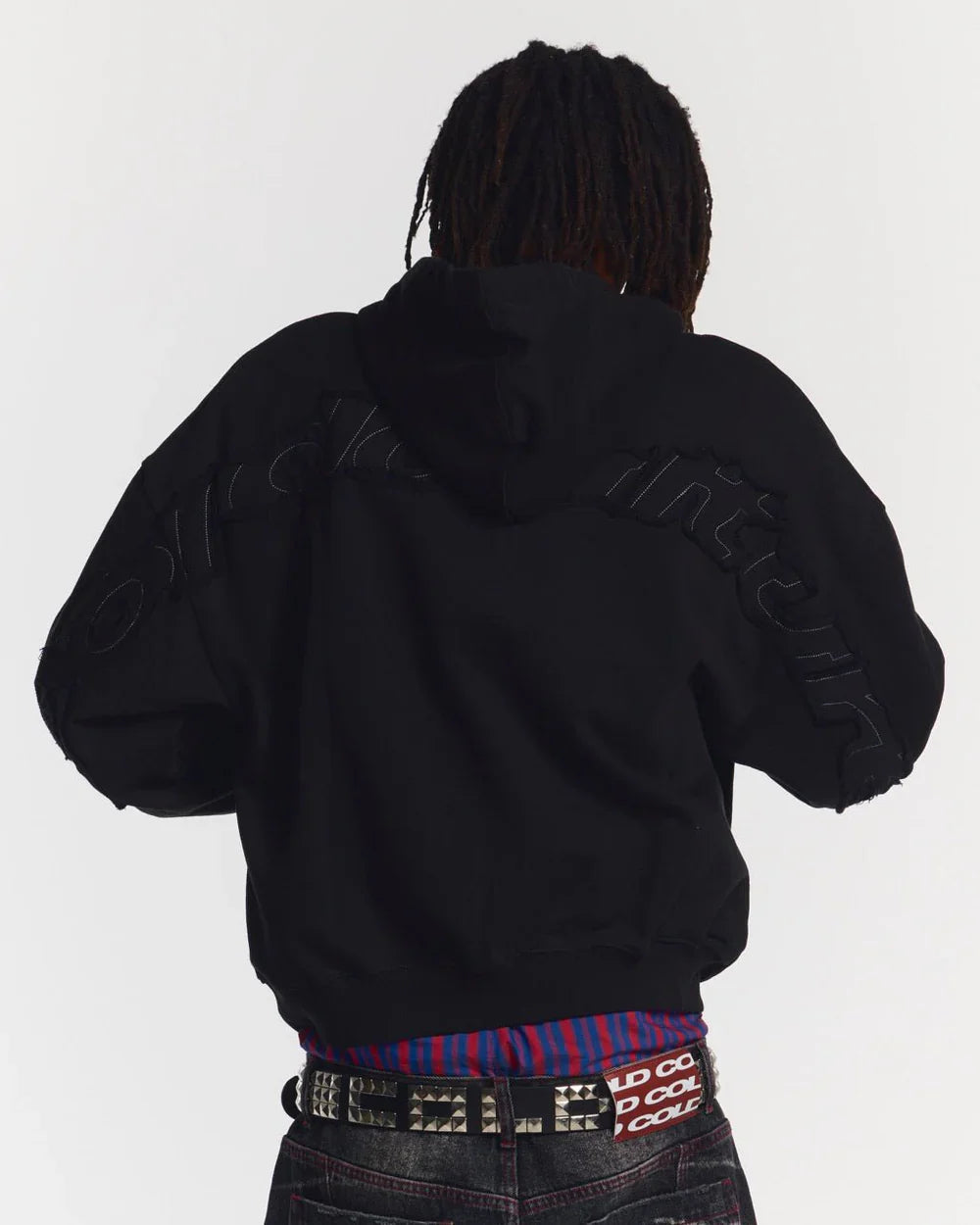 COLD CULTURE DISTRESS CURVED HOODIE