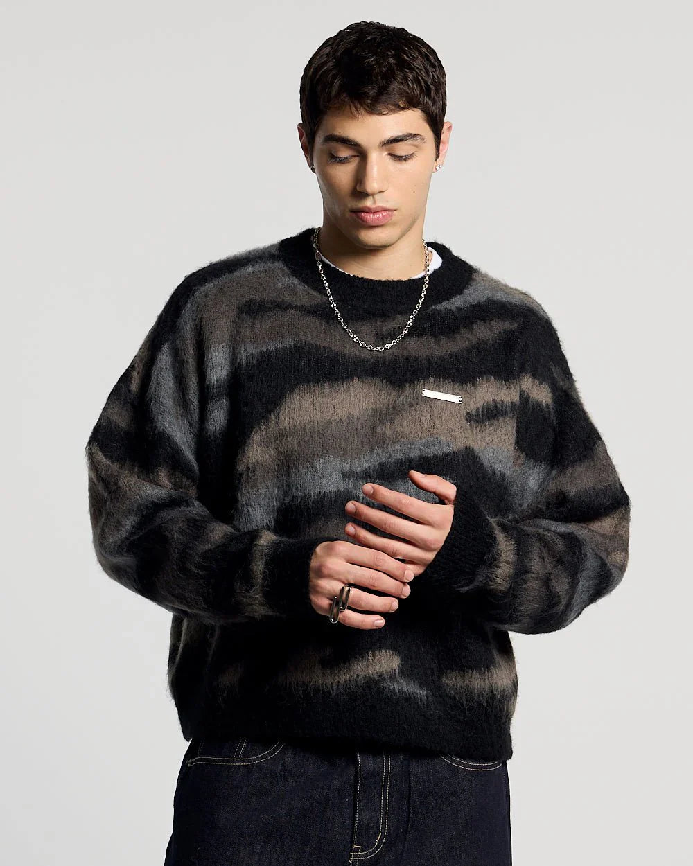 COLD CULTURE CAMO KNITWEAR DARK BROWN