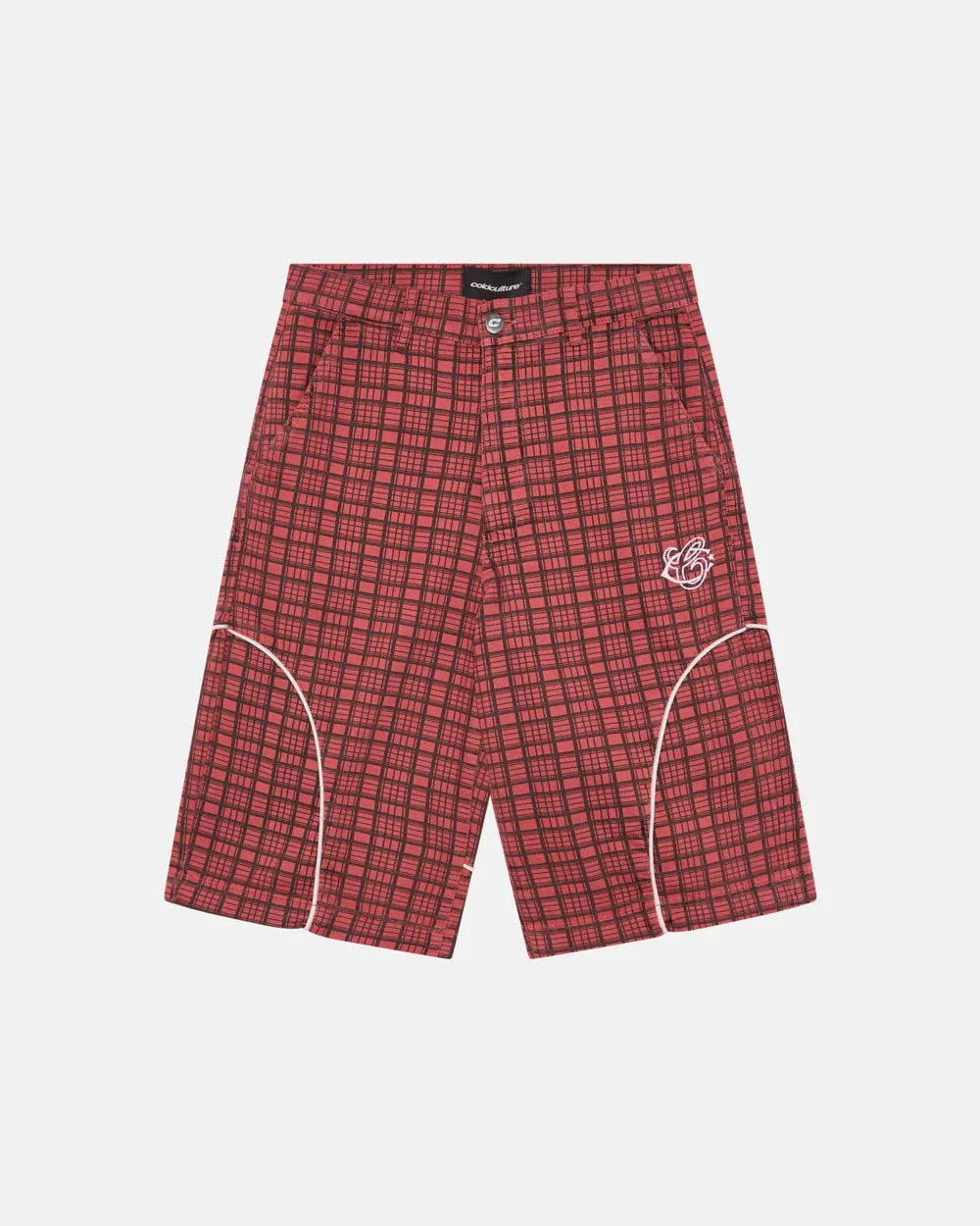 COLD CULTURE CRIMSON PLAID SUIT JORTS