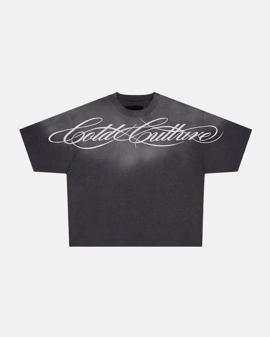 COLD CULTURE CROSSED SCRIPT TEE