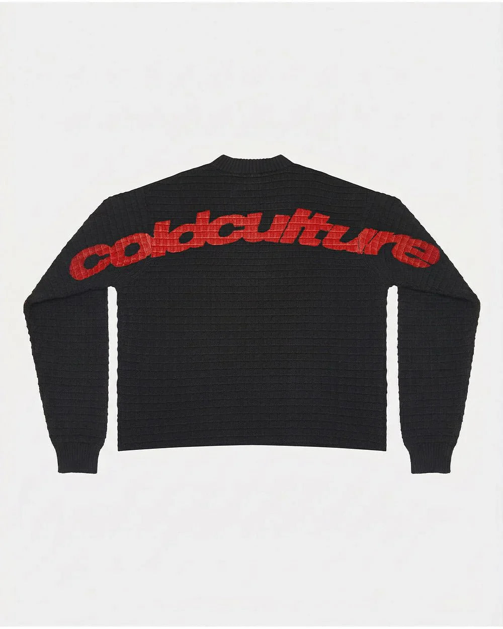 COLD CULTURE CRUNCHY WAFFLE KNIT BLACK