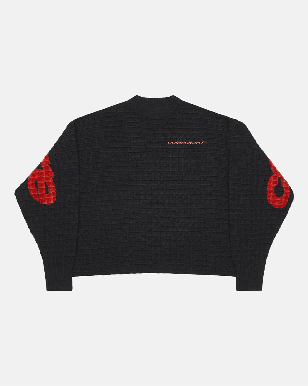 COLD CULTURE CRUNCHY WAFFLE KNIT BLACK