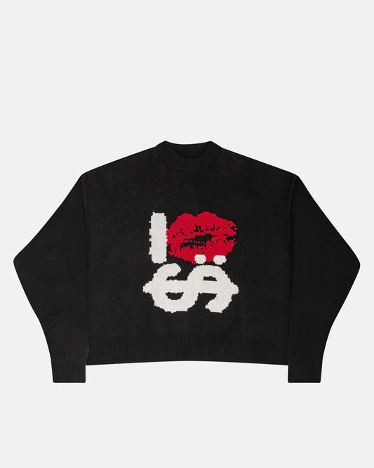 COLD CULTURE KISSES AND DOLLAR KNIT BLACK