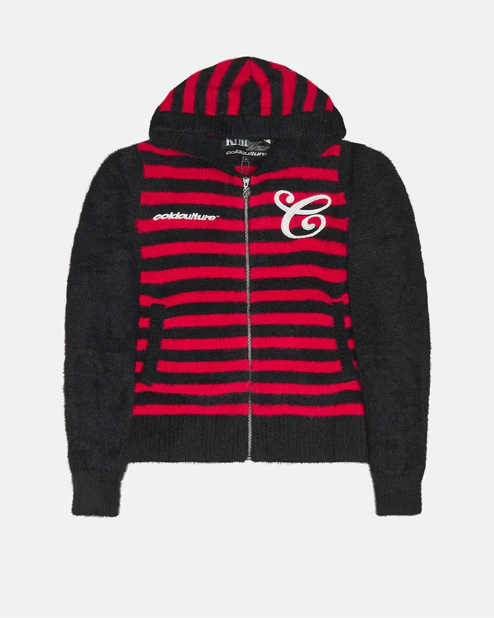 COLD CULTURE STRIPE ZIP KNIT